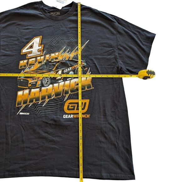 Nascar Shirt Mens Extra Large Black Stewart Haas Racing Kevin Harvick #4 - Picture 3 of 10